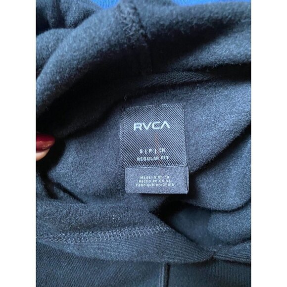 RVCA BNWOT MENS hooded "carson" sweatshirt sz small colorblock - Picture 6 of 7